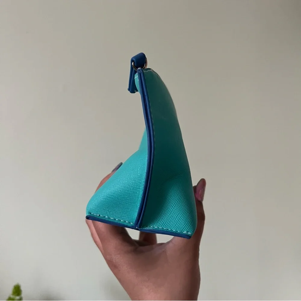 LA MER Turquoise Green Small Travel Organization Jewelry Makeup Skincare Pouch